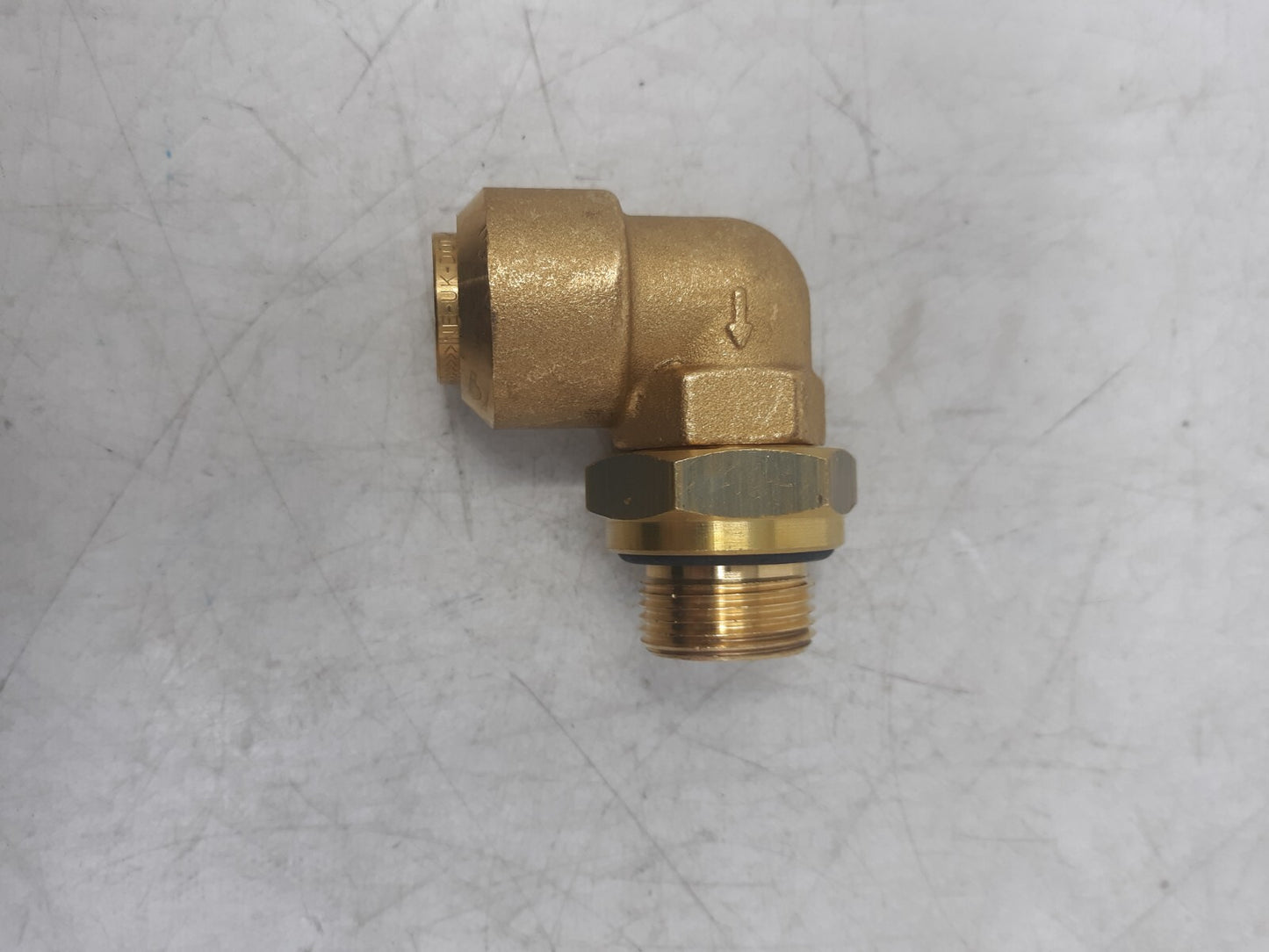 3/4" Brass 90° Elbow Hydraulic Fitting Male to Female Connector with O-Ring Seal