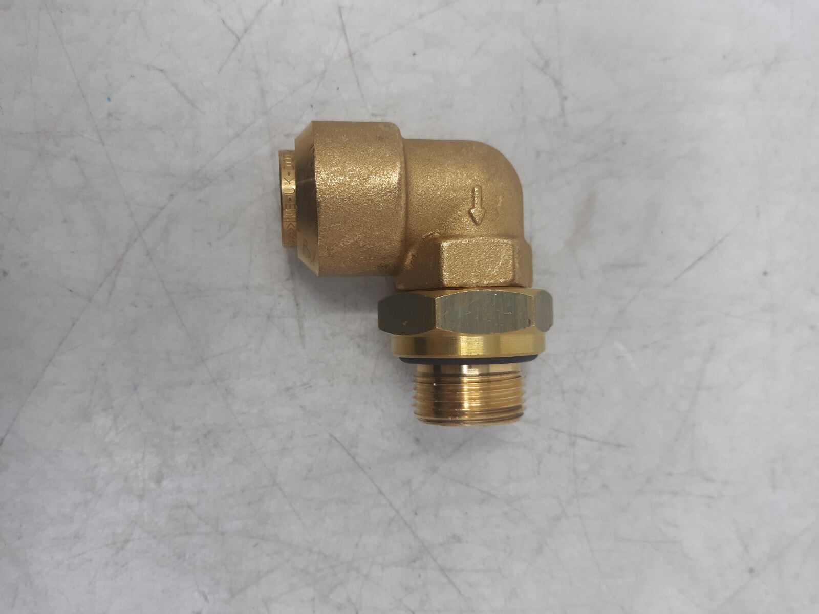 3/4" Brass 90° Elbow Hydraulic Fitting Male to Female Connector with O-Ring Seal