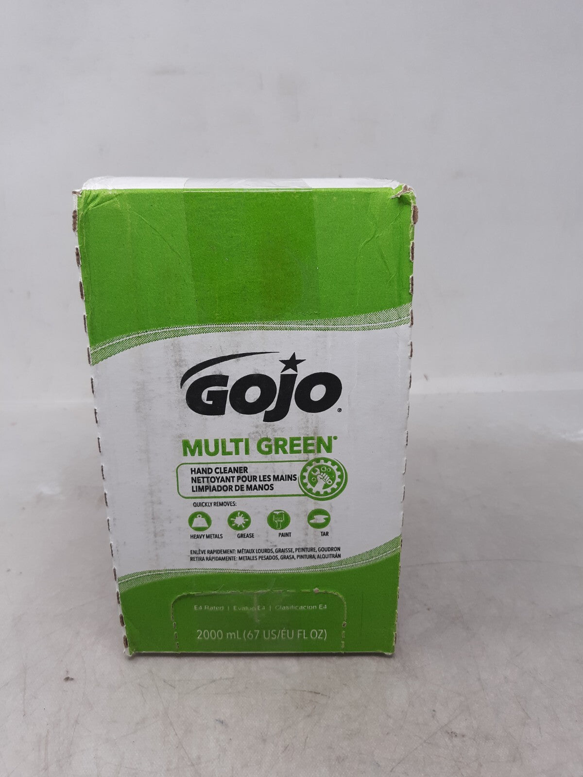 GOJO 7265-04 Hand Cleaner: 2 L Bag-in-Box Liquid, Green, Citrus Scent