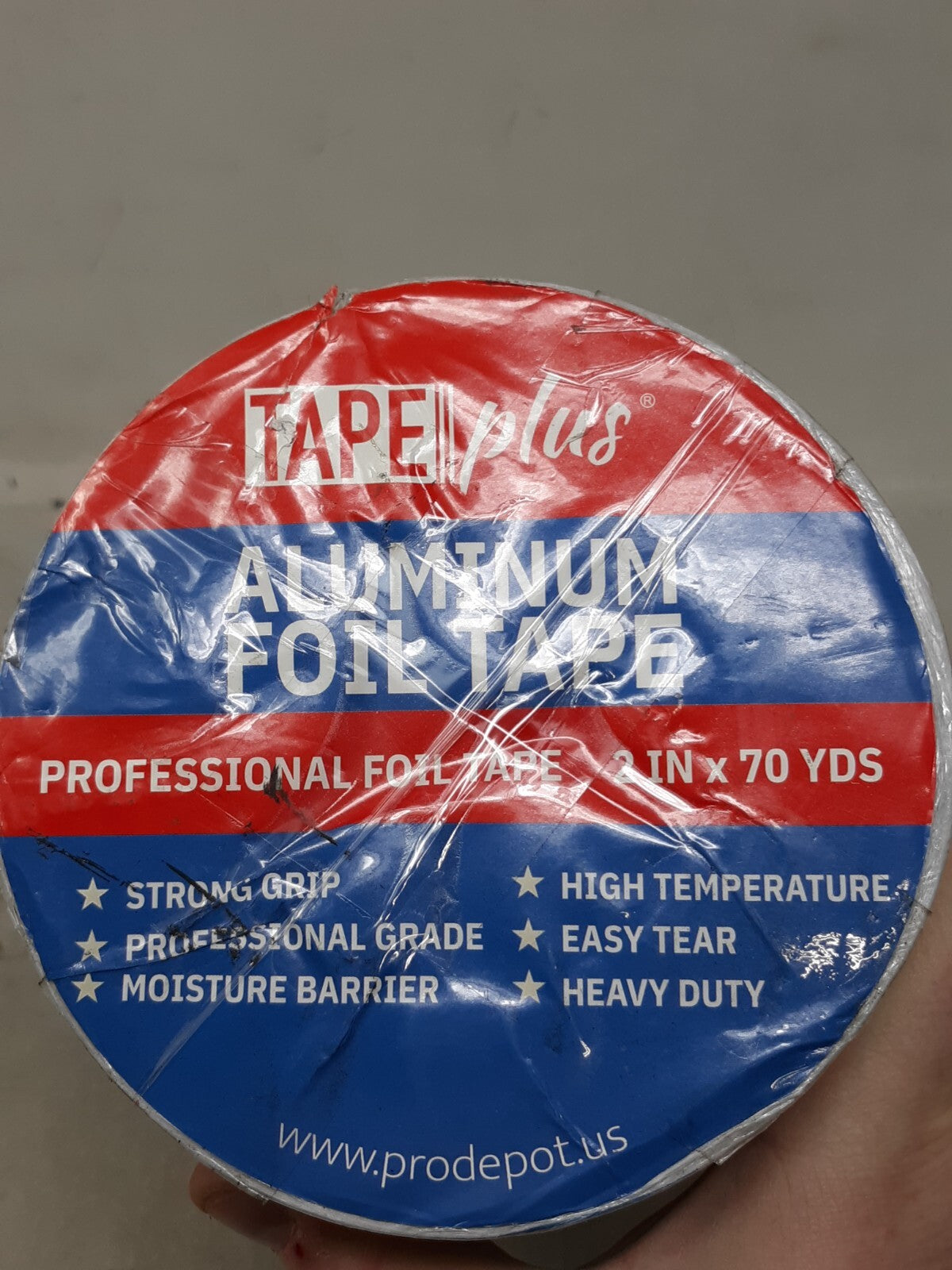 5 Pack Tape Plus Aluminum Foil Tape 2" x 70 yds