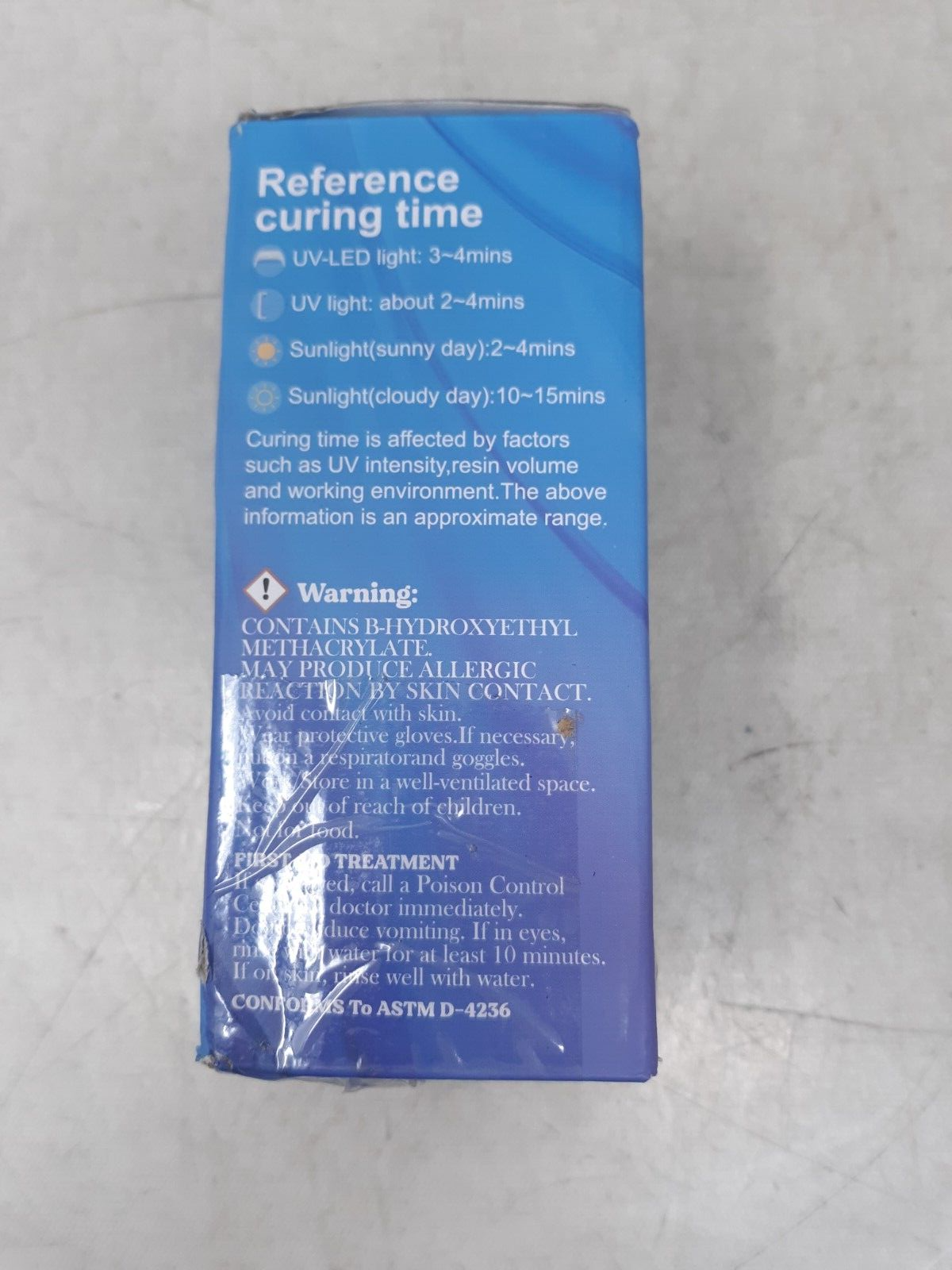 UV Resin 200g Clear Hard Type One Minute Fast Curing Transparent Ultraviolet