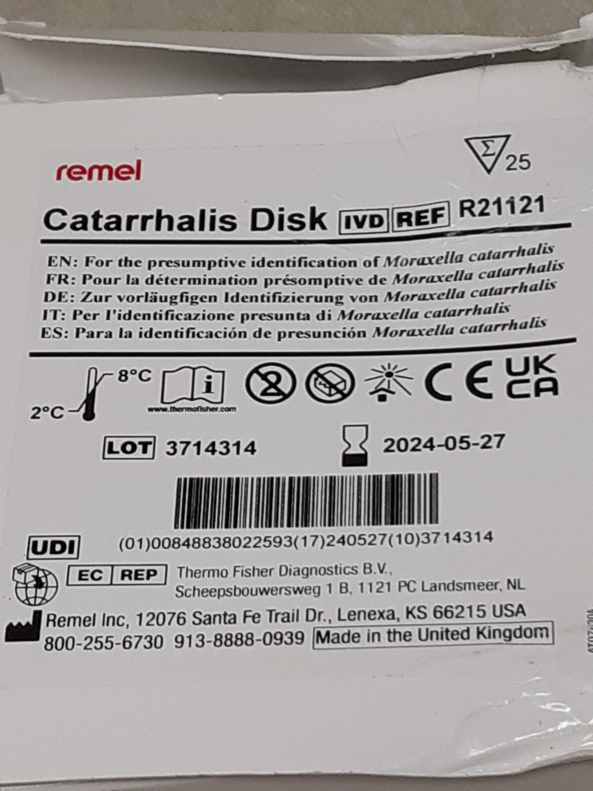 Thermo Scientific™ Catarrhalis Test Disk
