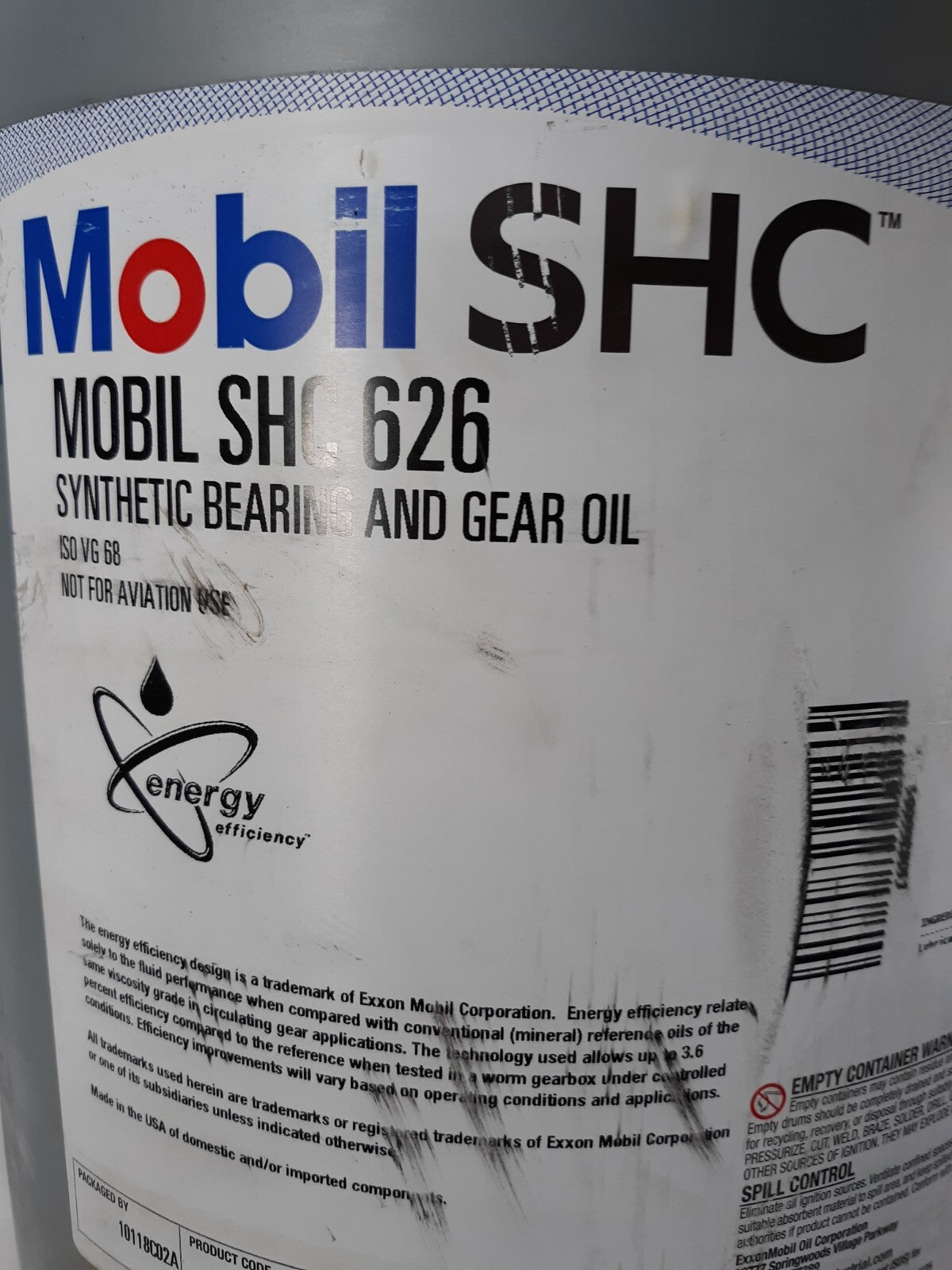 5 Gal. Mobil 110835 SHC 626 Synthetic Bearing and Gear Oil
