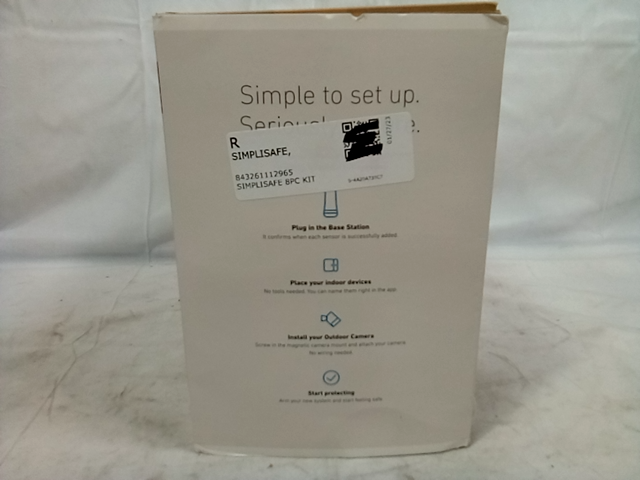 SimpliSafe Home Security System with Outdoor Camera - IG03001473