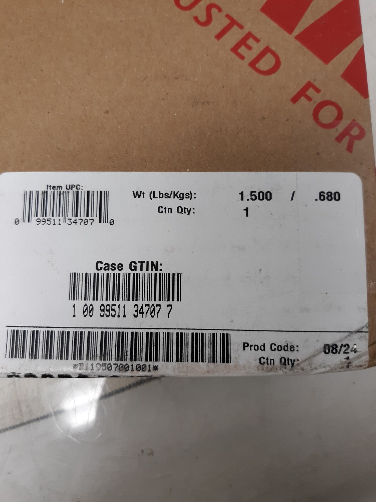 Cambro CSSD248151 Shelf Divider