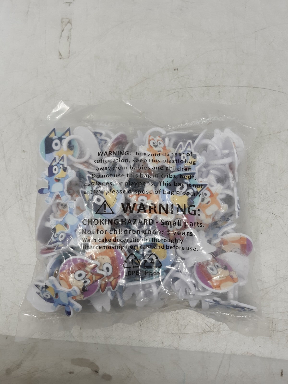 DecoPac Bluey Cupcake Rings 72 Pack Fun Cake Toppers for Birthday Parties