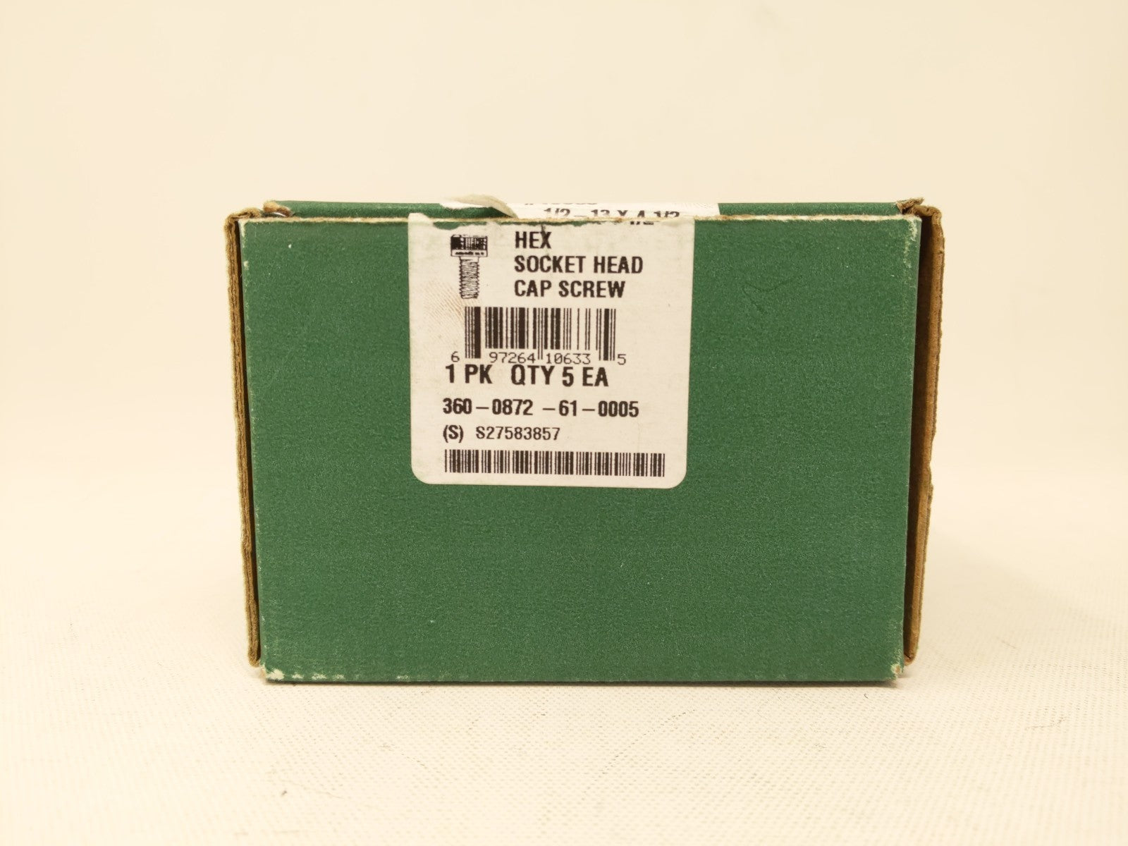 1/2-13 x 4-1/2 Hex-Socket Head Cap Screw KLI A574 USA (5-Pack) Steel