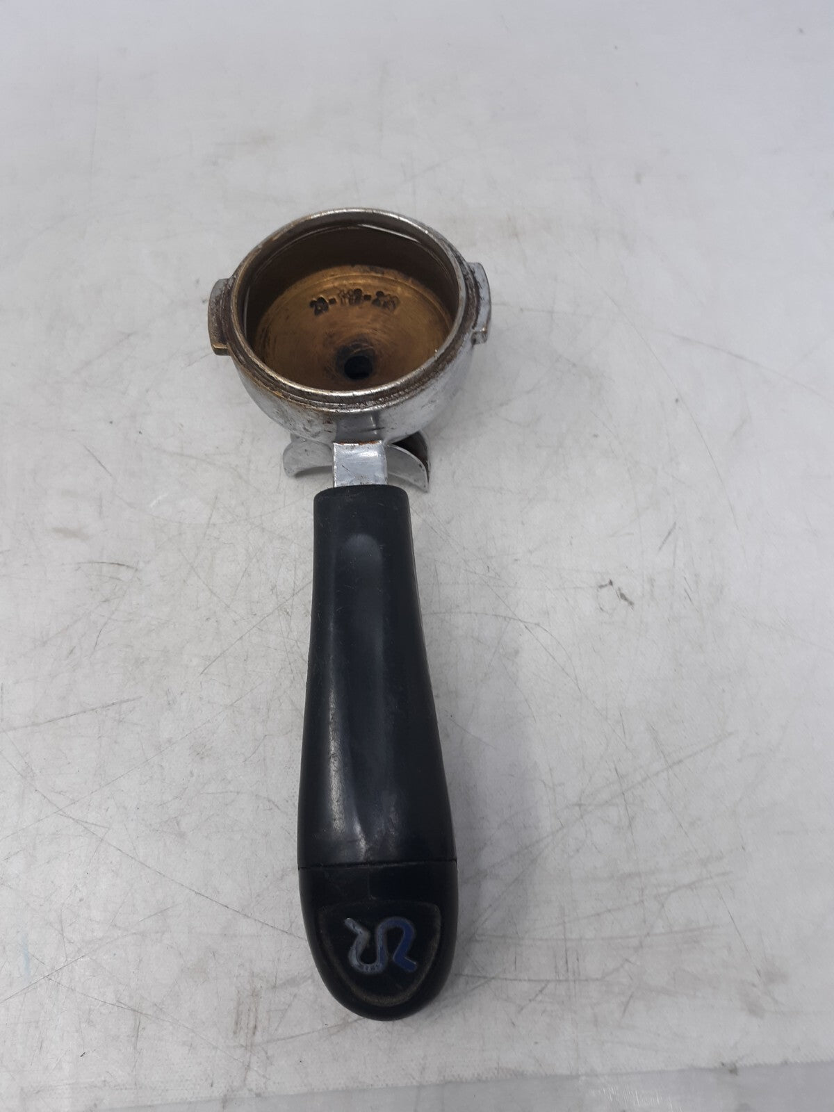 Used Commercial Espresso Machine Portafilter with Double Spout