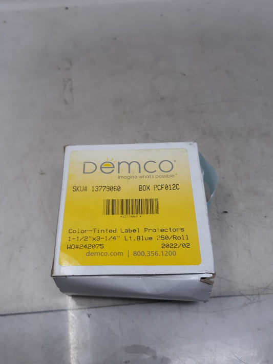 Demco® Color-tinted Glossy Label Protectors - Blue, 250 pcs