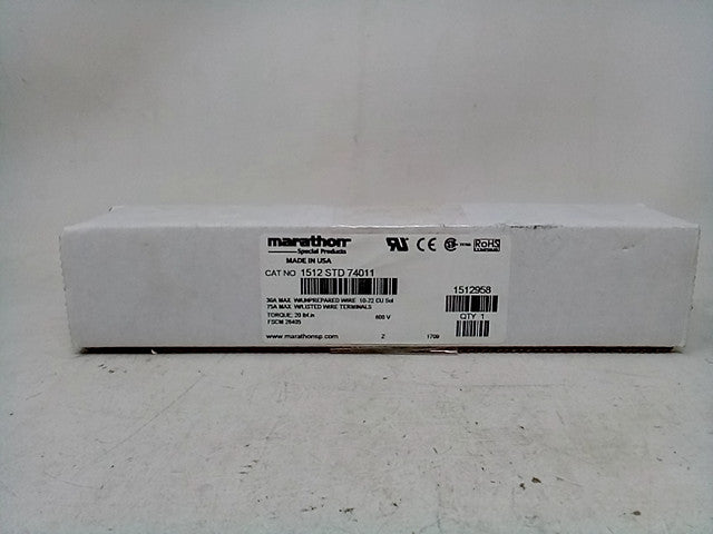 Marathon 30A Max w/unprepared Wire 75A W/Listed Wire Terminals 1512958