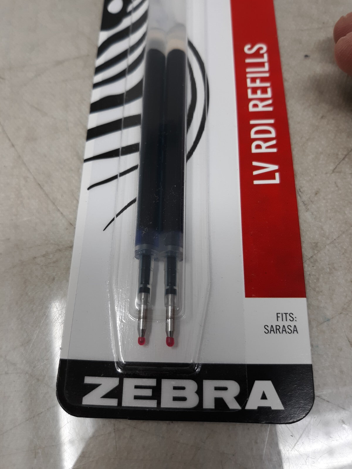 Pk/2 Zebra LV (JF) Gel Refills #87012, 0.7mm Medium, Black