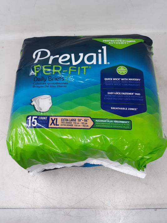 Prevail Per-Fit Adult Briefs X-Large 59'' - 64'' - Package of 15 Ct.#PF-014/1