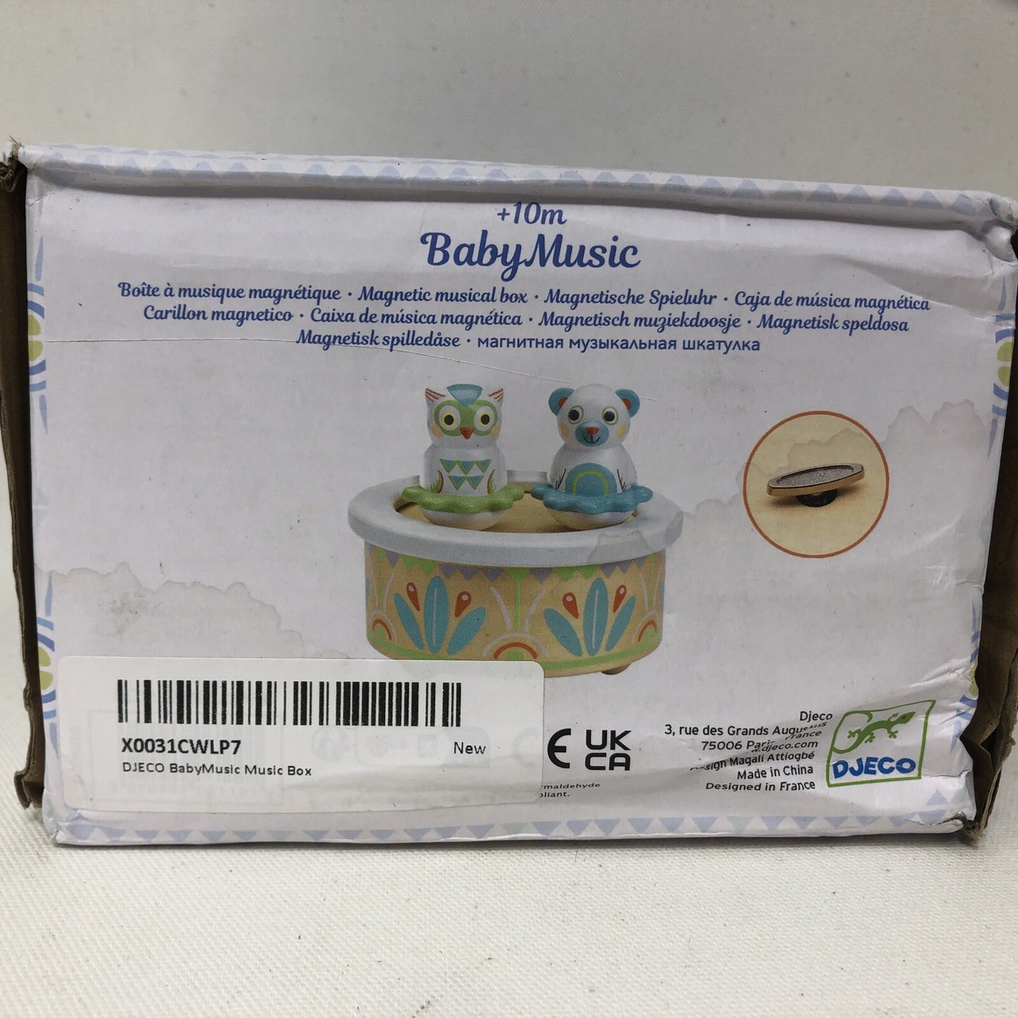Djeco BabyMusic Music Box With Dancing Figurines French Made