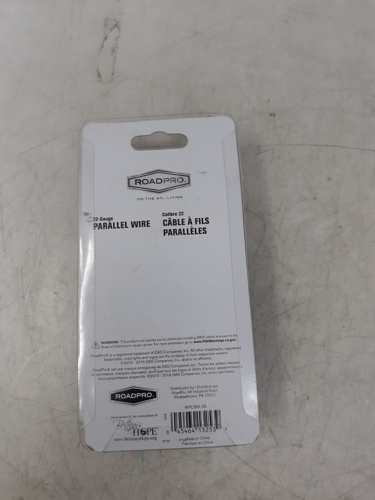 RoadPro RPCBH-25 22 Gauge Parallel Wire 25 ft Red/Black Stranded Copper
