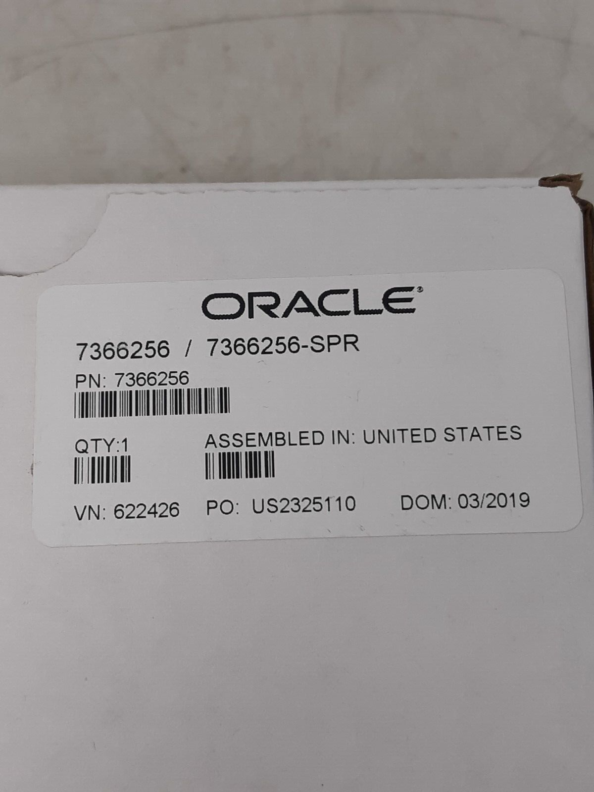 Oracle 7366256-SPR Audio Alert Speaker Module Assembled in USA