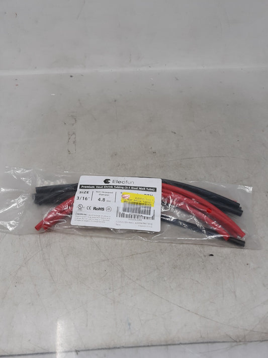 Elecfun Premium Heat Shrink Tubing 3:1 Dual Wall Tube 3/16" - 10"