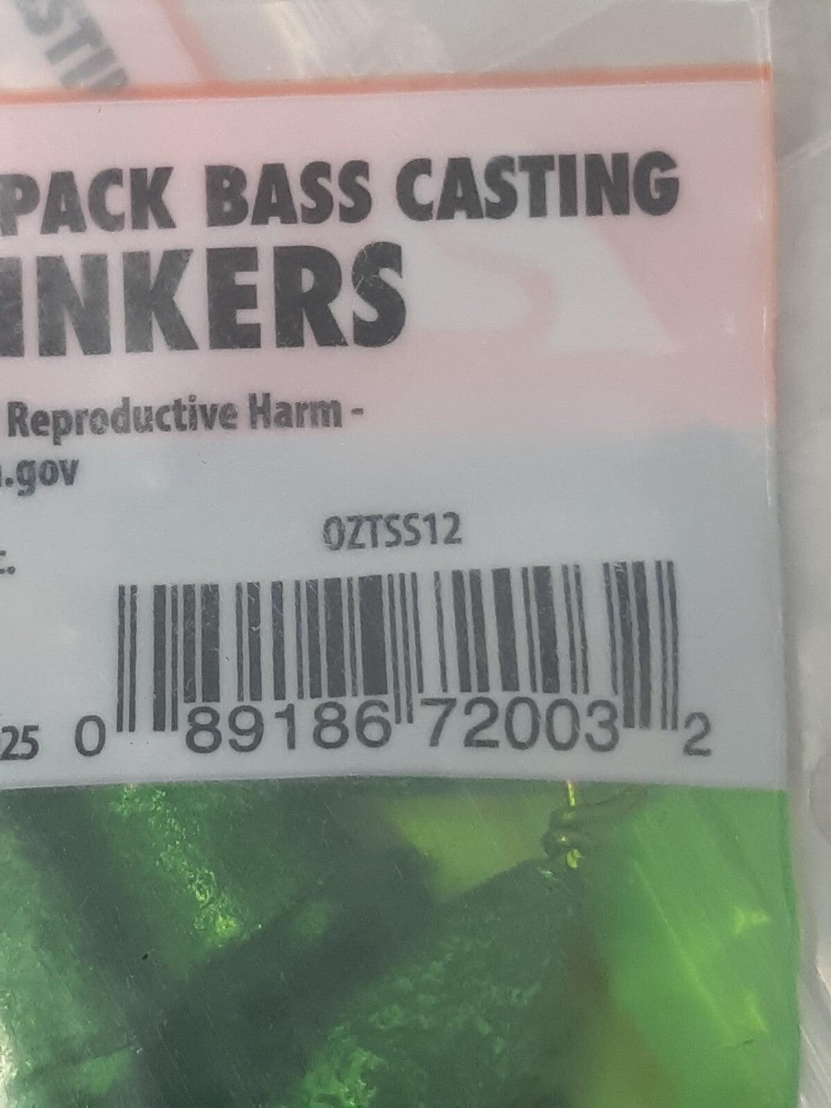 Ozark Trail OZT-SS12 Bass Casting Sinkers 1/2 oz 6 Bags Lot of 24