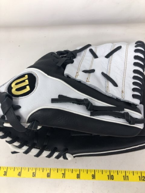 Wilson 12" A550 Siren Fastpitch Glove Black/White - Softball Mitt