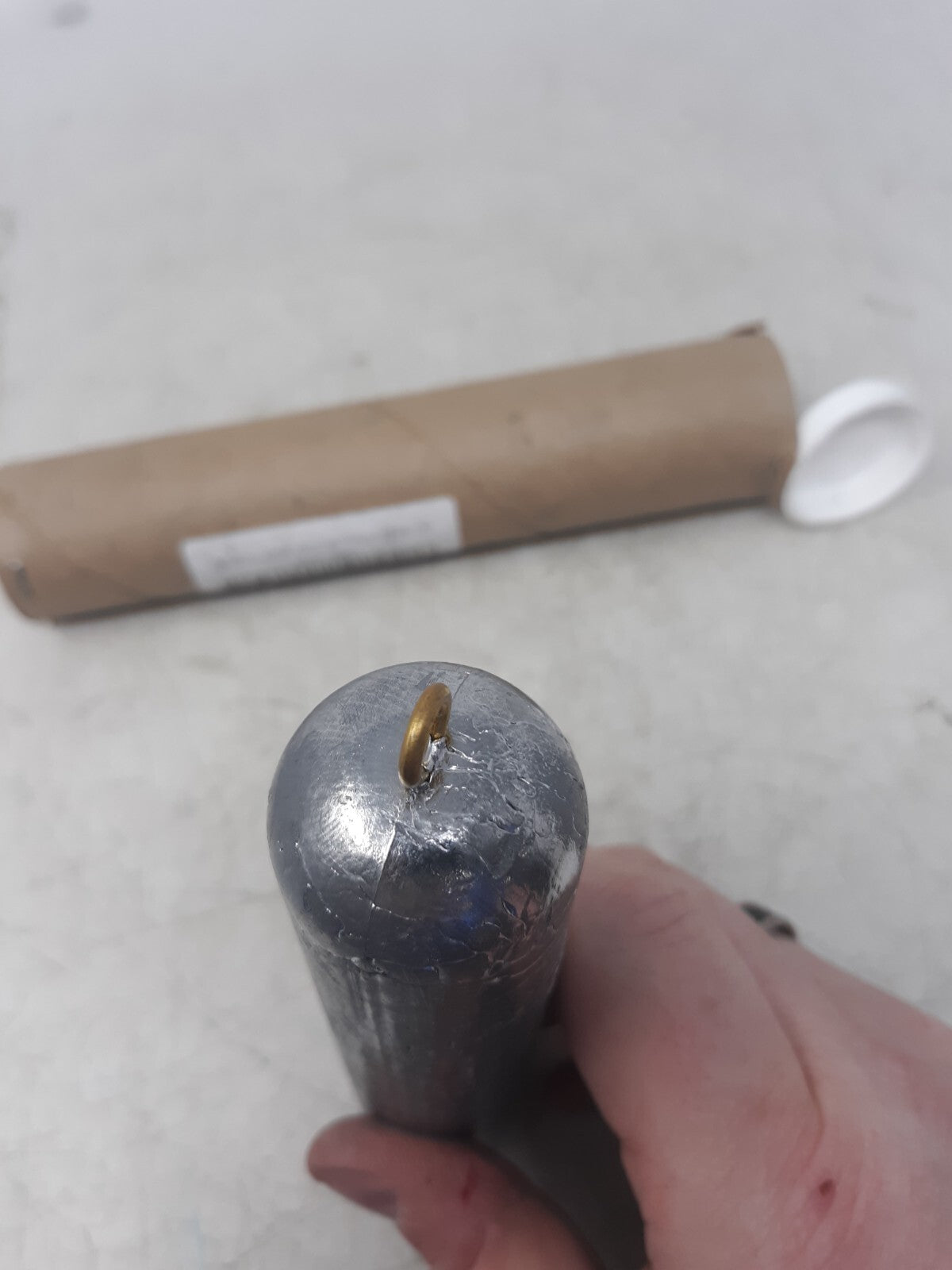 Deep Drop Fishing Weight 3 lb Cylindrical Lead Sinker