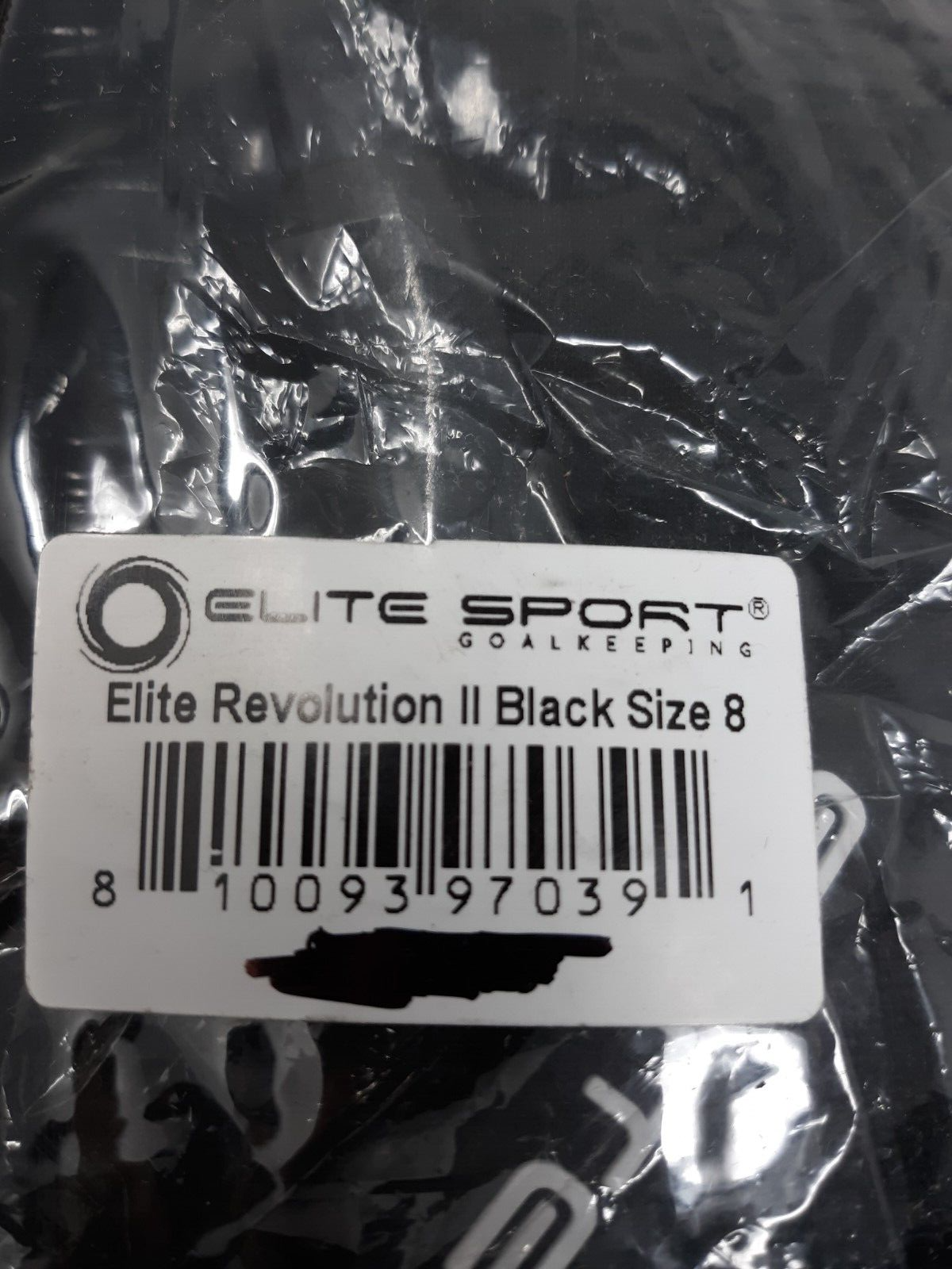 Elite Sport Revolution II Black Goalkeeper Gloves