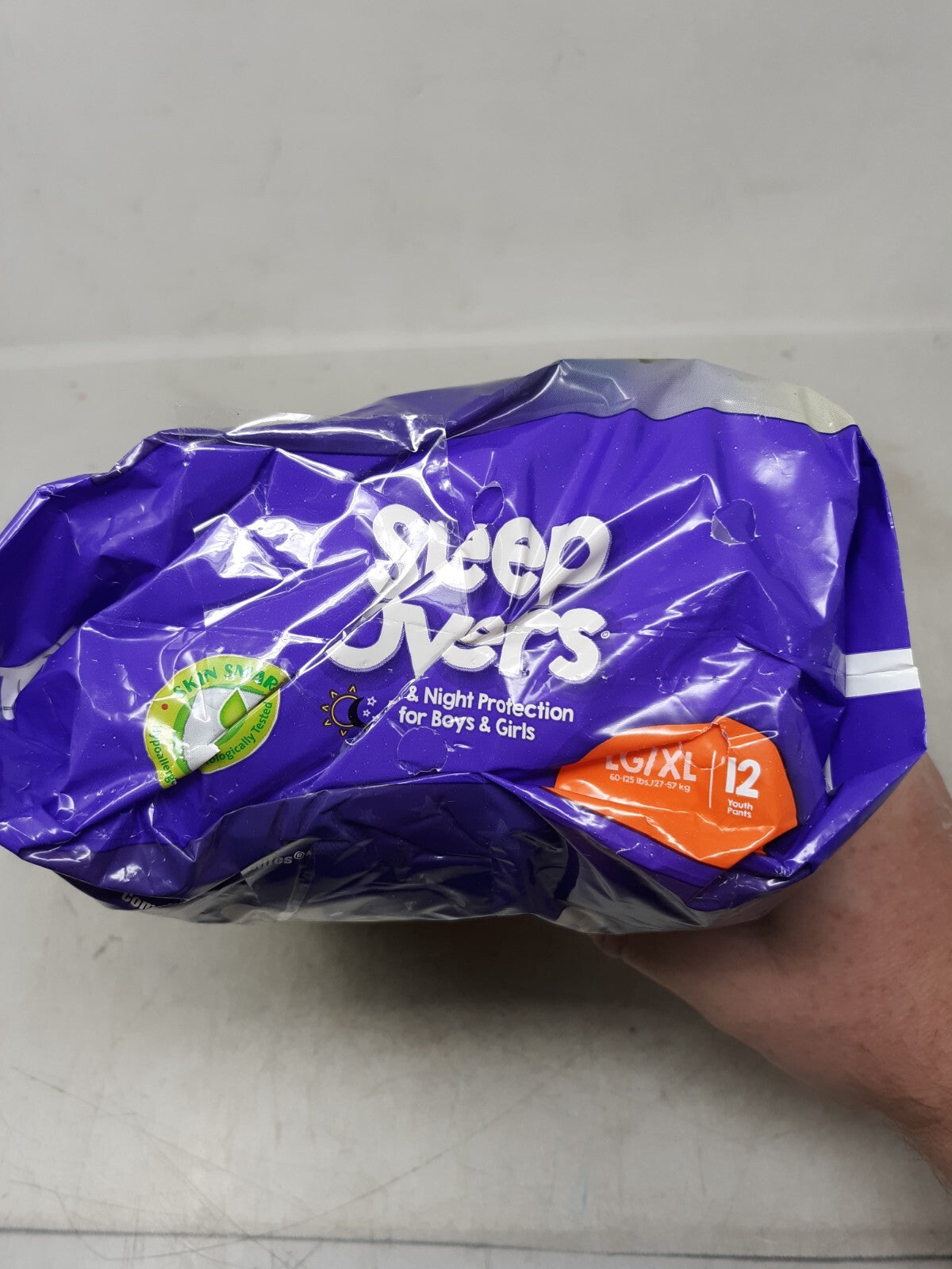 Cuties FQSLP05302 Sleep Overs Incontinence Pants, Size XL - 12 Piece