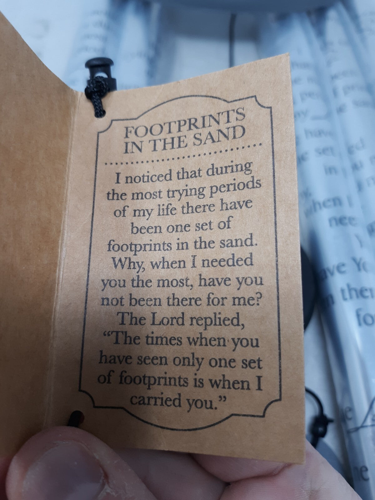 Carson Sonnet Wind Chime 44" Footprints in the Sand Aluminum Tubes