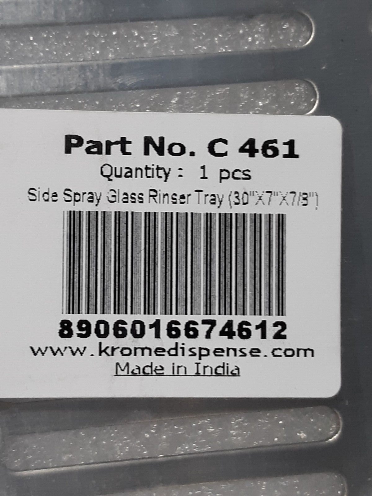 Krome Dispense Rinser with Side Spray, 7 by 24", Stainless Steel 7 by 24"