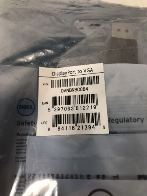 Dell Adapter - DisplayPort to VGA