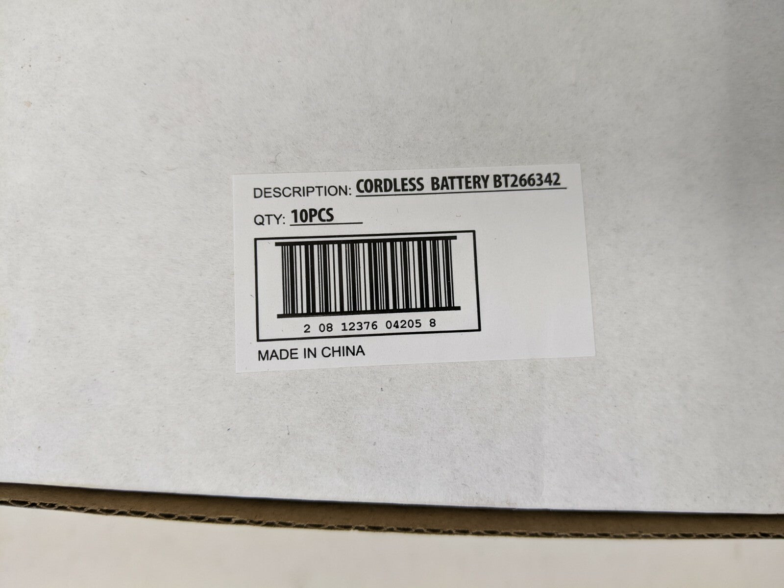 BT-266342 Cordless Phone Battery - 300 mAh - 2.4V Case of 10 Deworld