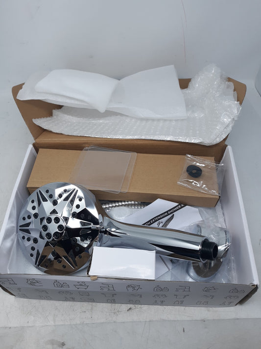 HOOHVT HTSH-14595SET 12" High Pressure Rain Shower Head Combo | Extension Arm