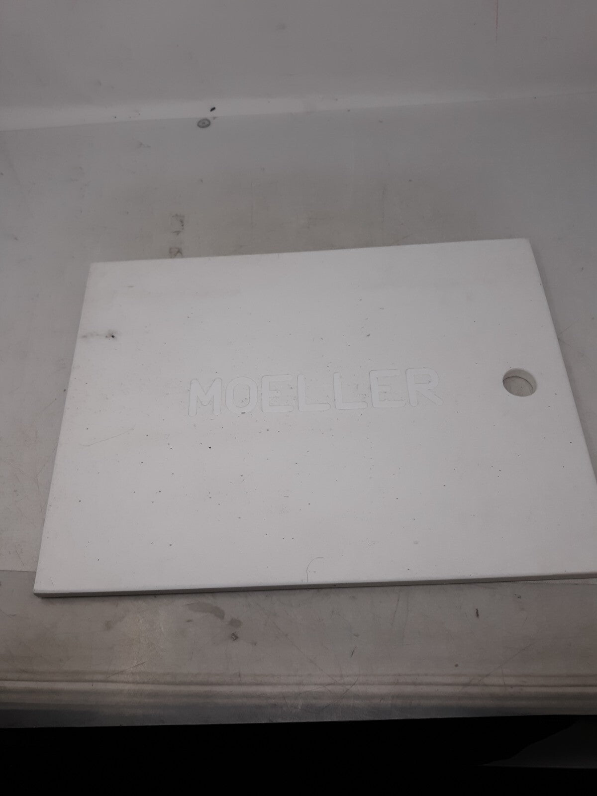 Moeller Electrical Panel Cover Plate 16" x 12" White PVC Industrial Replacement