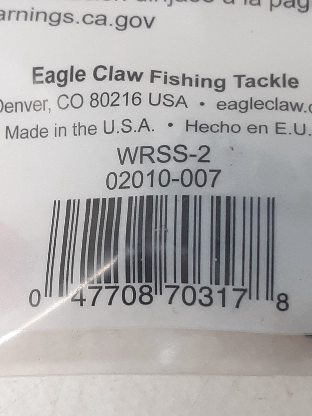 Eagle Claw WRSS-2 Removable Split Shot Size 2 Sinkers Lot of 12 Packs (84 Pcs)