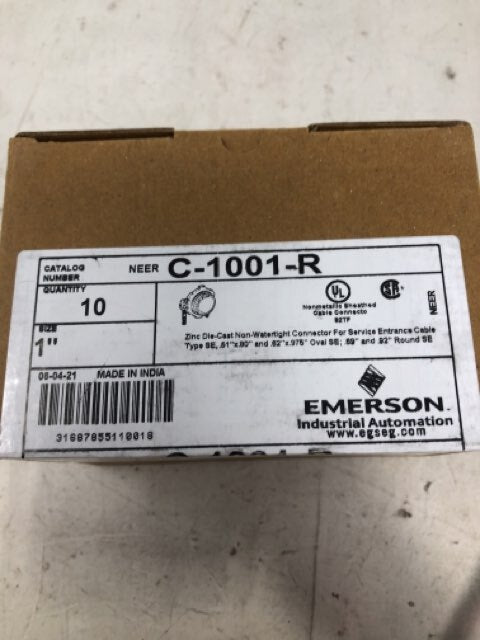 Emerson C-1001-R Two-Screw Clamp Cable Connector