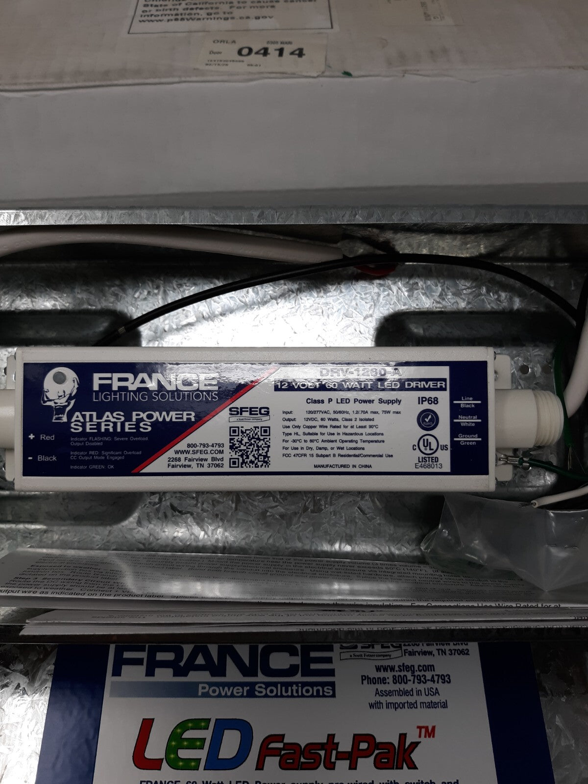 France Power Solutions LED Class 2 Power Supply Box