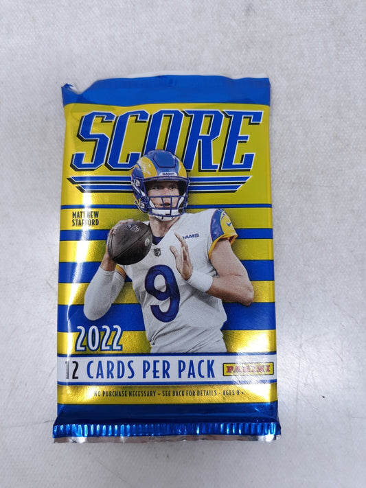 2022 Panini Score Football Pack Factory Sealed 12 Cards Per Pack Sealed