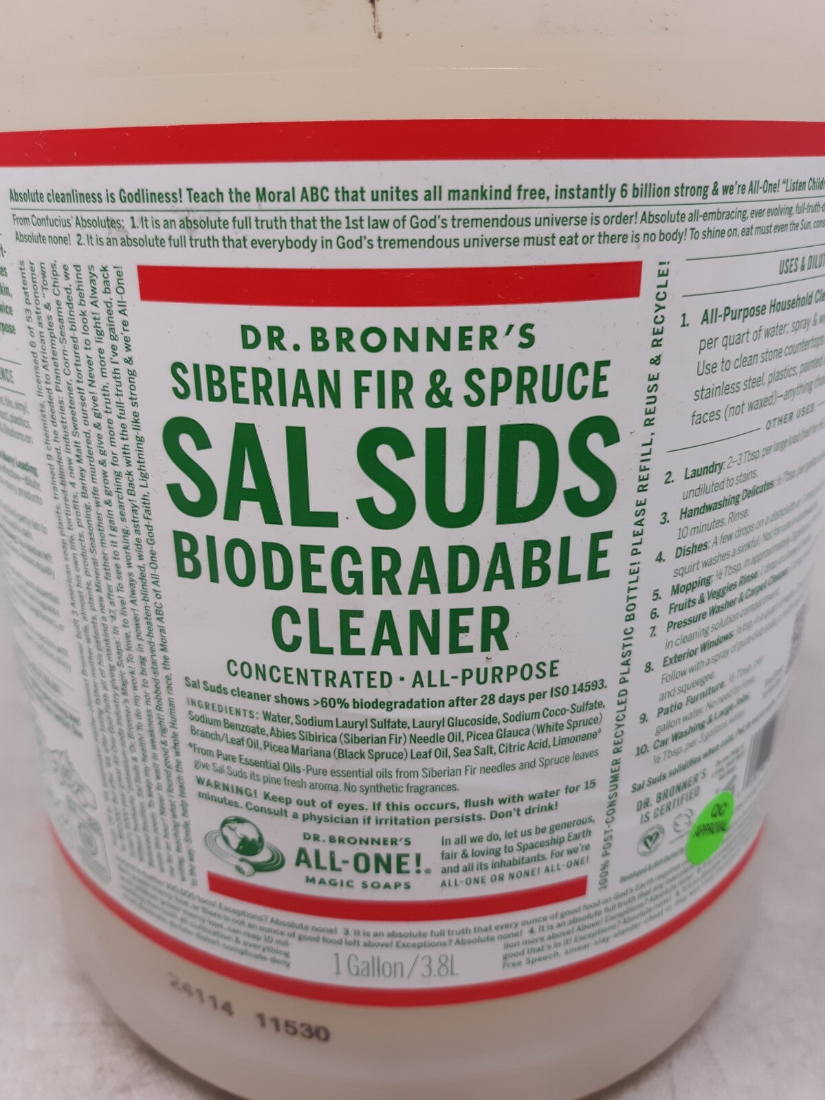 Dr. Bronner's - Sal Suds Biodegradable Cleaner 1 Gallon
