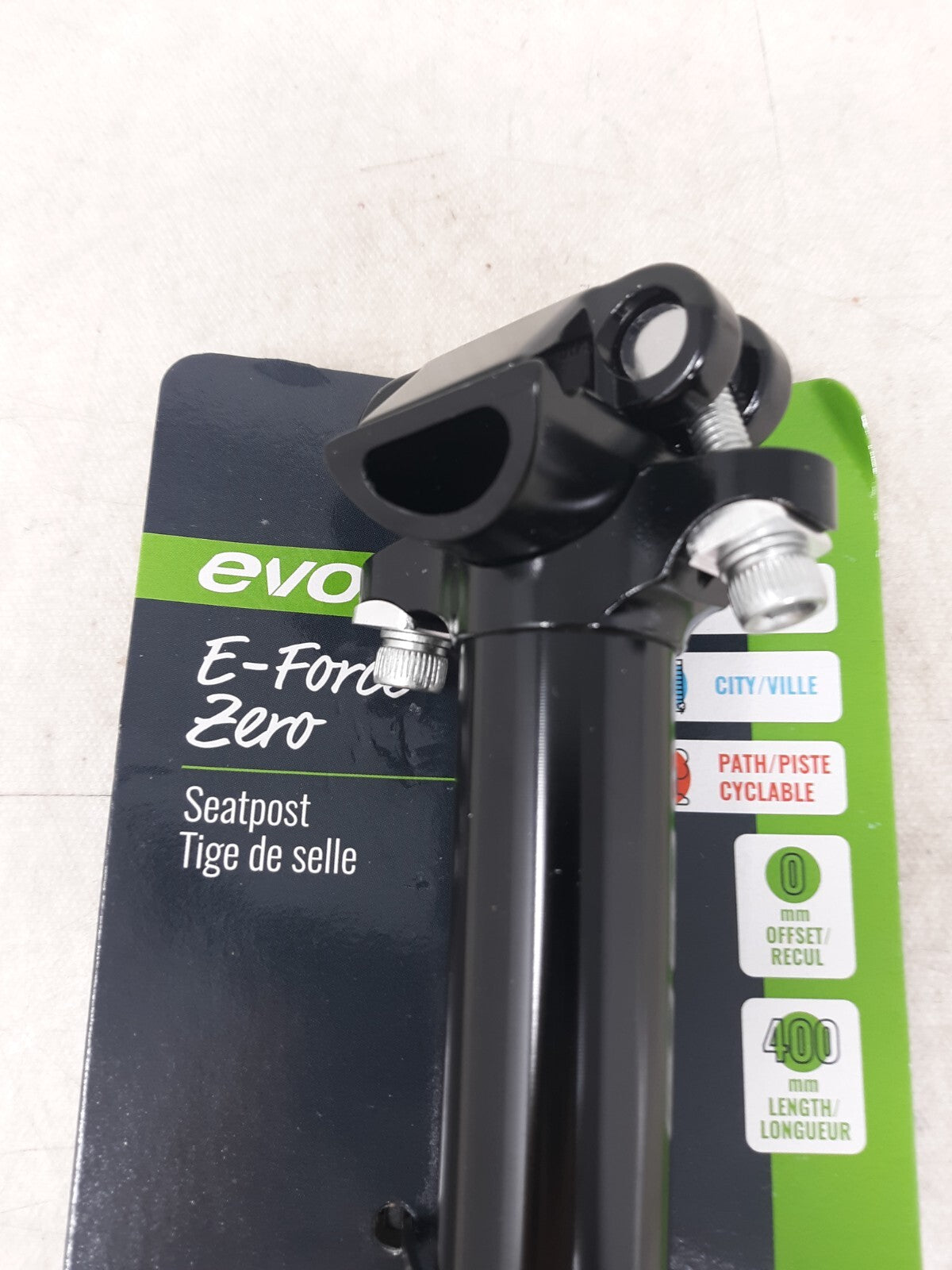 EVO E-Force Zero Seatpost Black 25.4mm - 560059-09