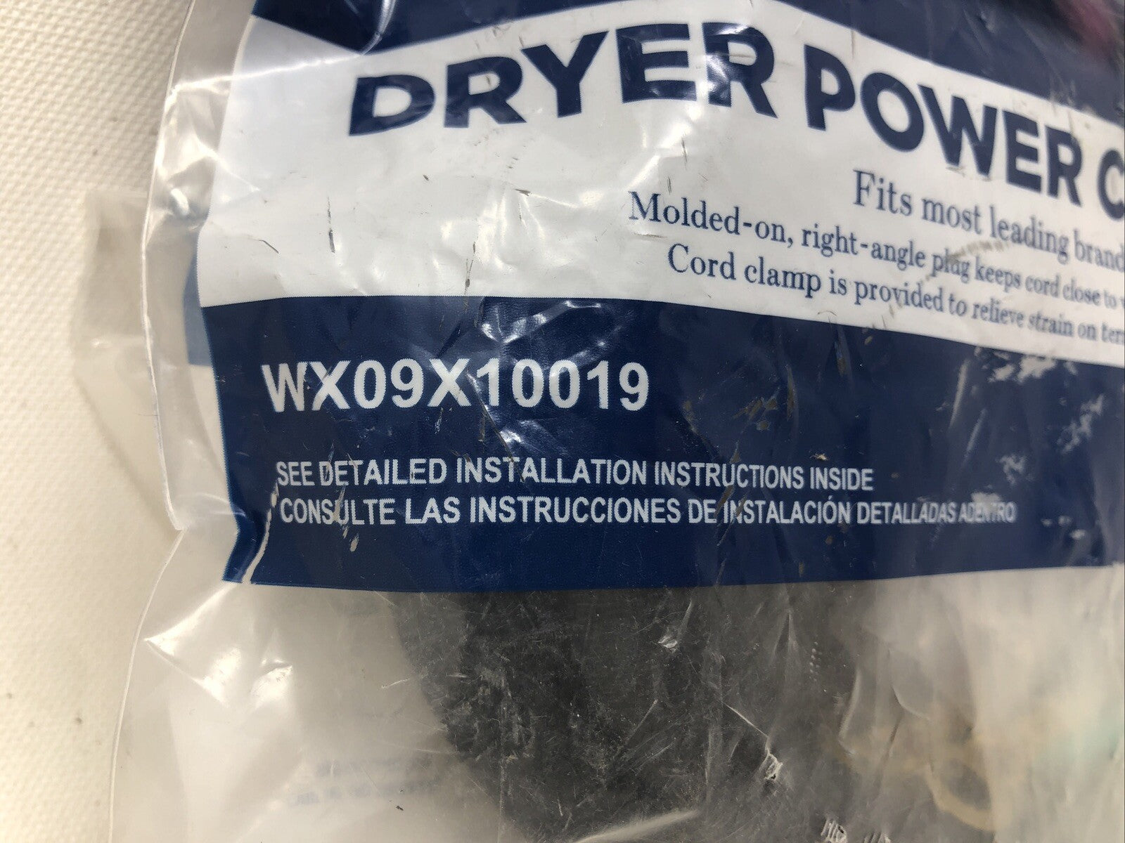 GE Appliances 5’ Universal Dryer Power Cord / 4 Wire WX09X10019