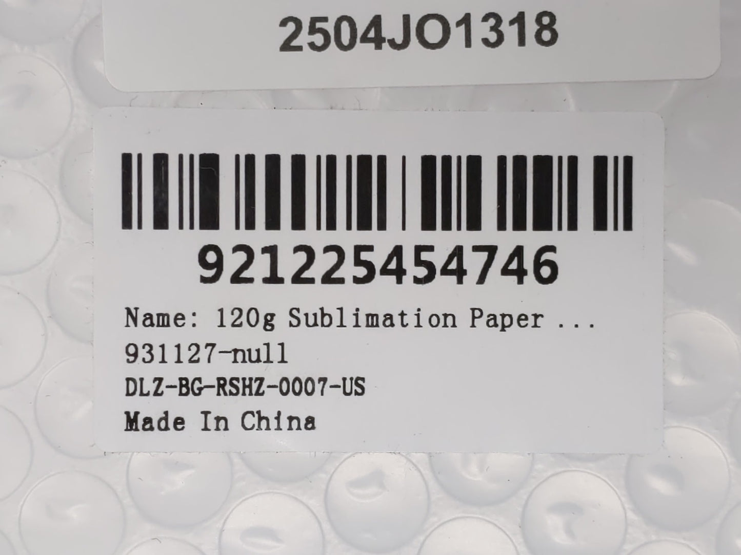 HTVRONT Sublimation Paper - 30 Sheets x 120g - 8.5"x11" - Sealed - 98% Transfer