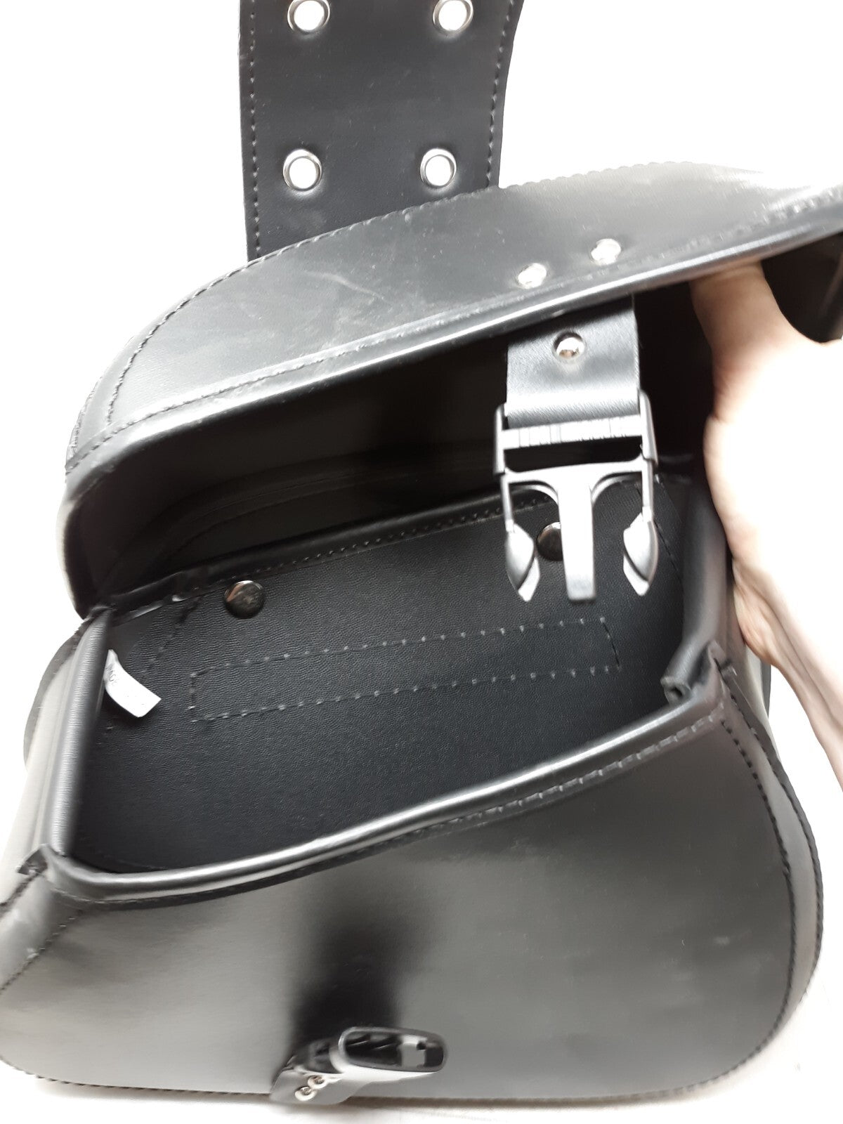 Motorcycle Right Leather Saddle Bag