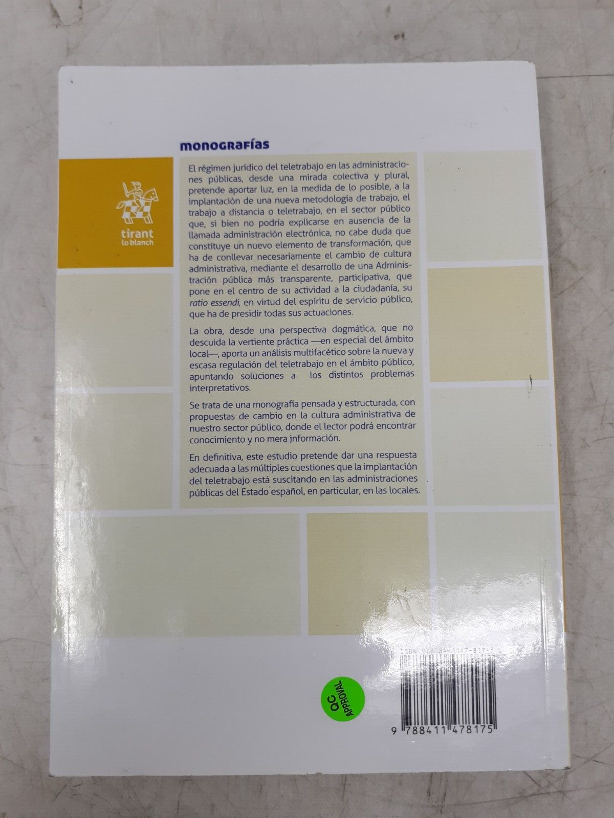 El régimen jurídico del teletrabajo en las Administraciones Públicas