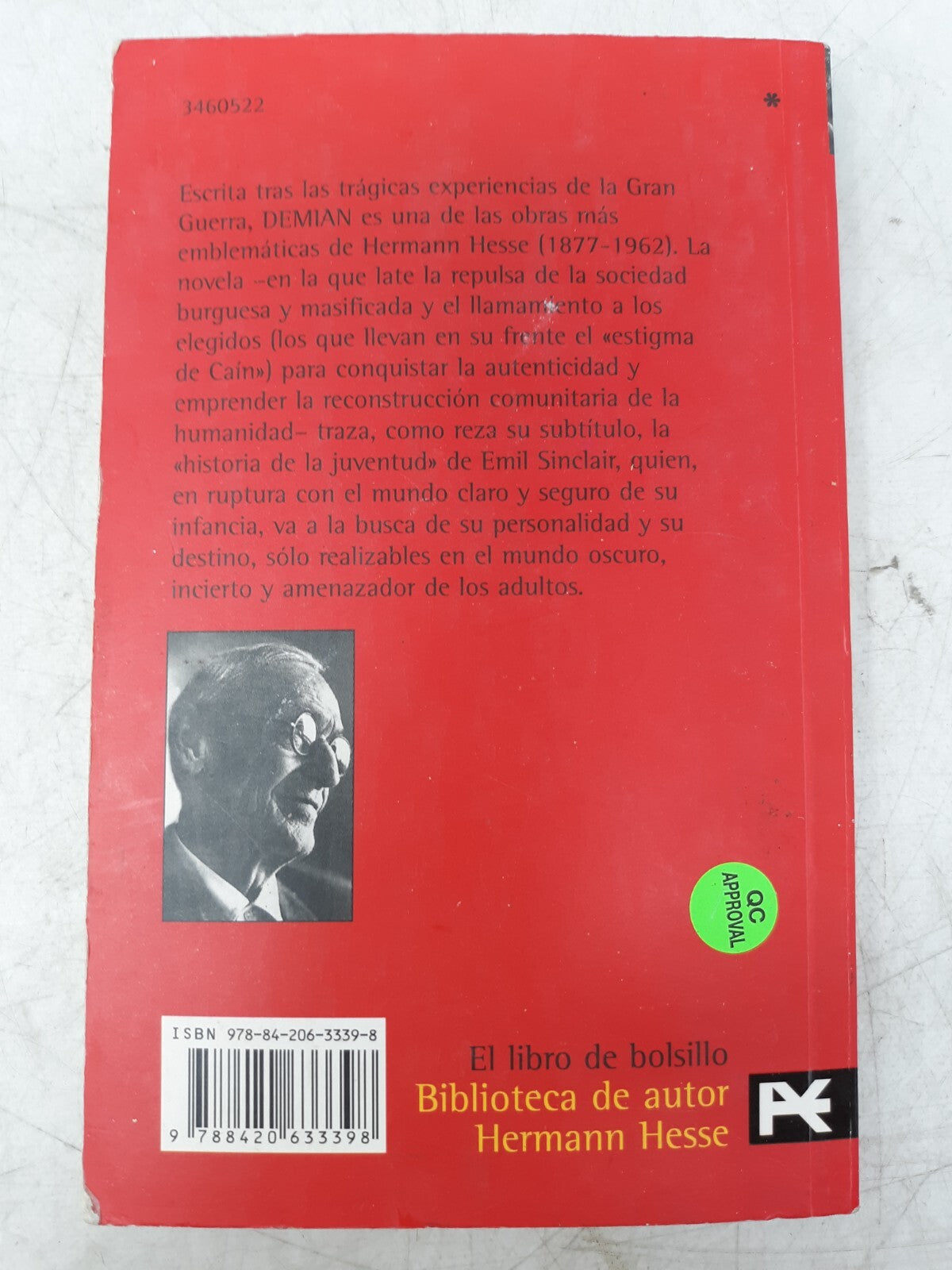 Demian by Hermann Hesse (Paperback, Spanish Edition)​