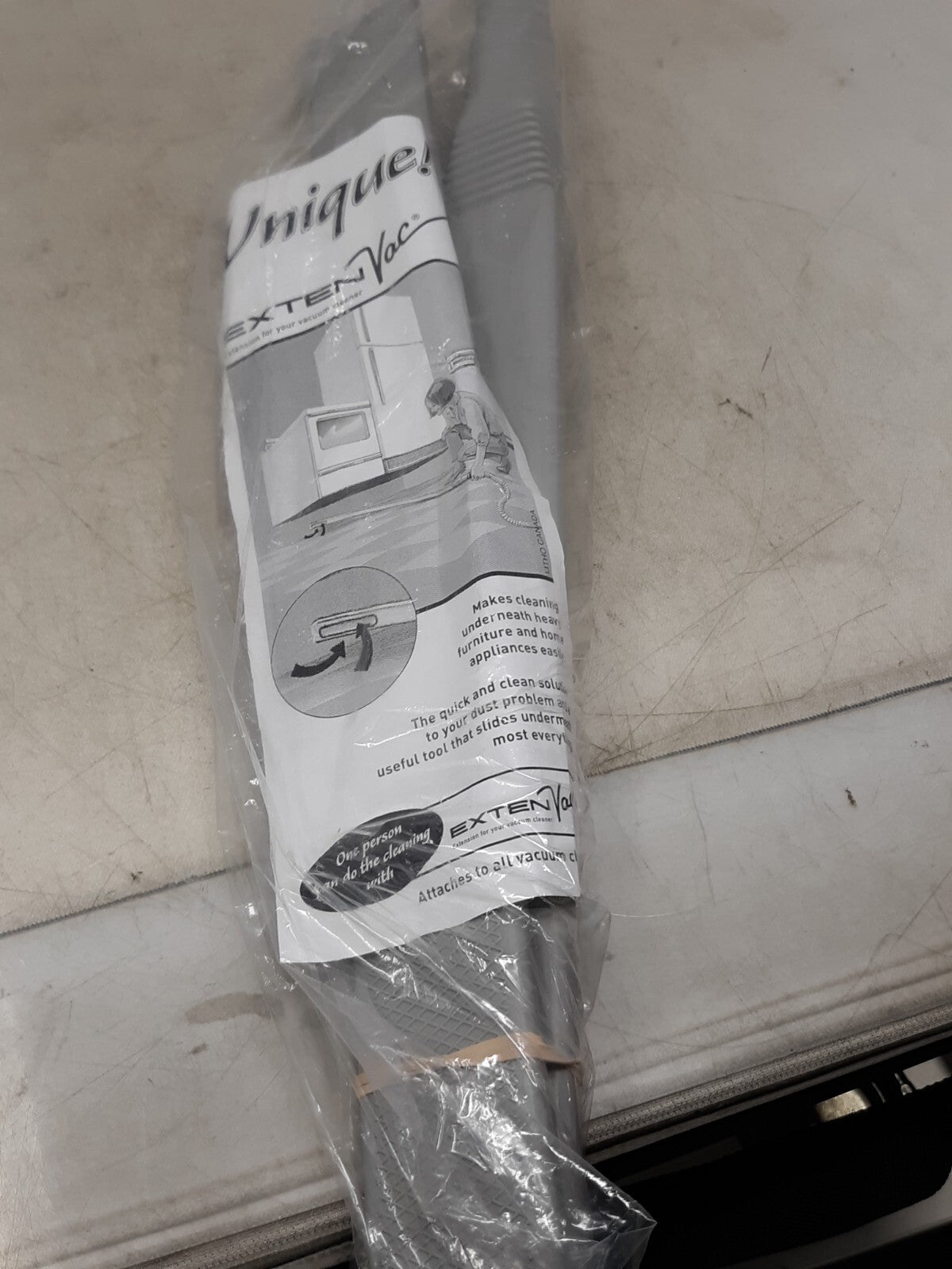 Exten Vac Vacuum Extension Attachment 36 Reach Grey