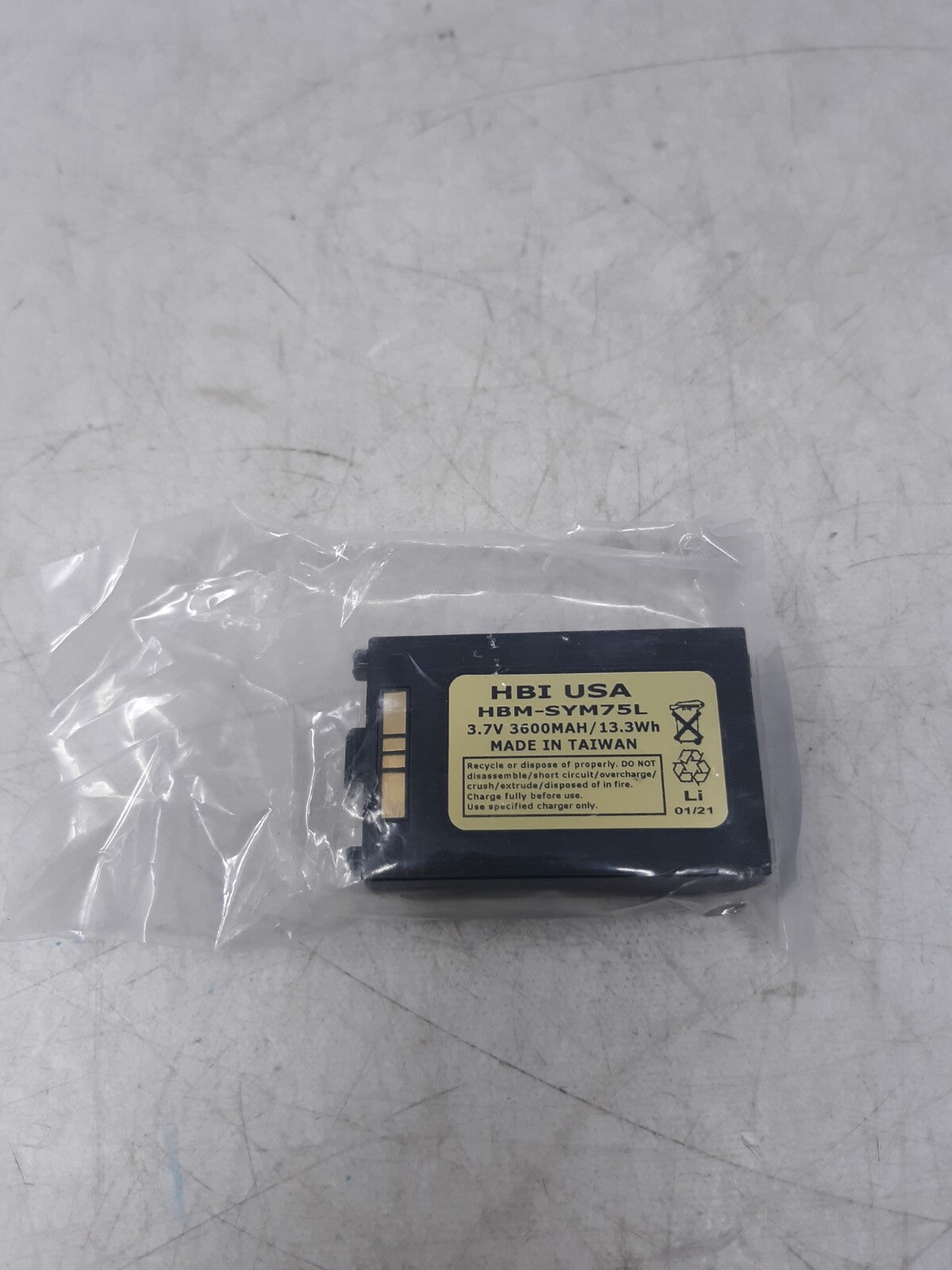 HBI USA HBM-SYM75L 3.7V 3600mAh Li-ion Battery 13.3Wh Replacement Pack