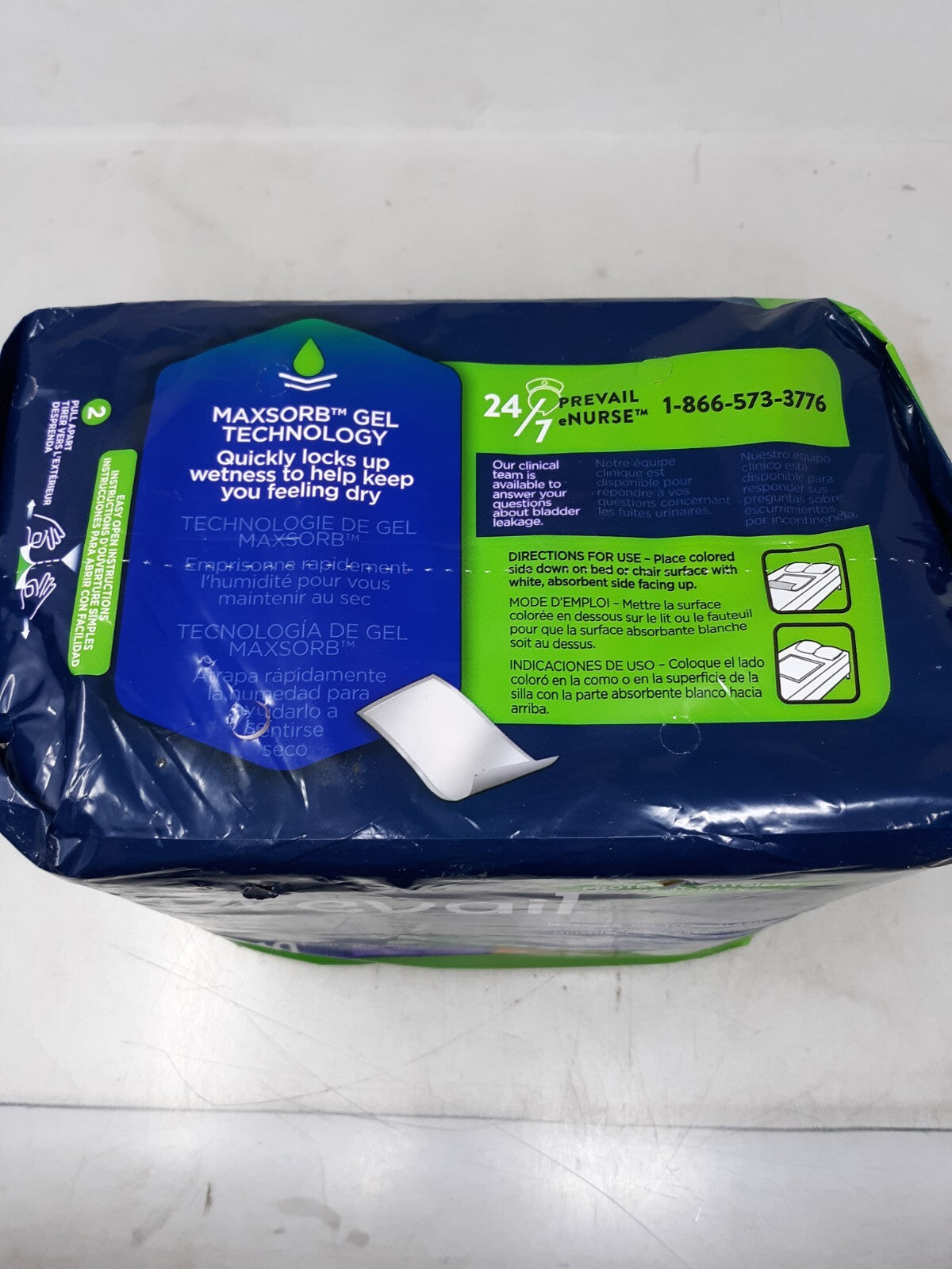 Disposable Underpad Prevail Polymer Heavy Absorbency - 20 Count (PV-410)