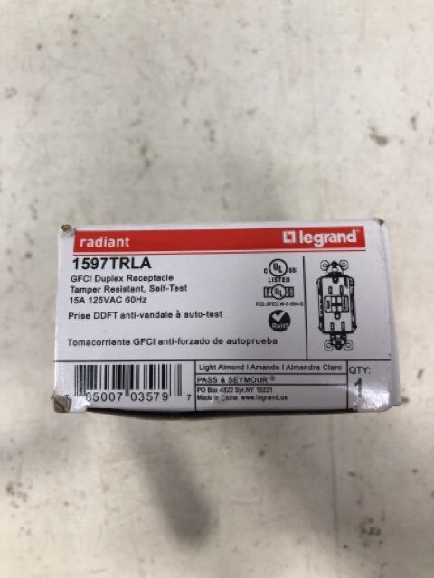 Legrand 1597TRLA GFCI Duplex outlet- Lot of 2