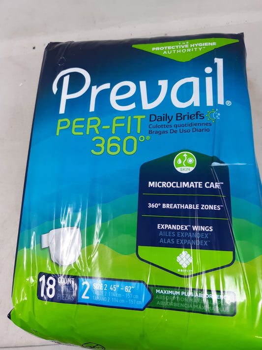 Prevail Per-Fit Adult Incontinent Brief Large Heavy Absorbency 18/Bag (PFNG-013)