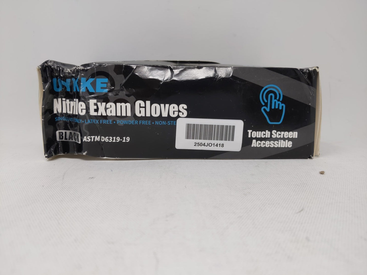 UYKKE Heavy-Duty Black, XL Nitrile Gloves - Powder/Latex Free 1000 count