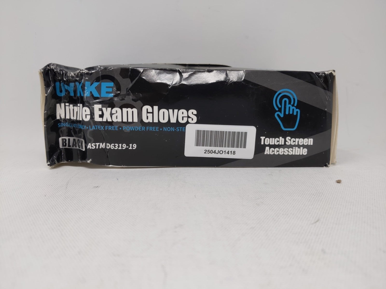 UYKKE Heavy-Duty Black, XL Nitrile Gloves - Powder/Latex Free 1000 count