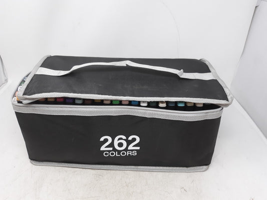 Alcohol-Based Dual Tip Markers Set 262 Colors with Carry Case